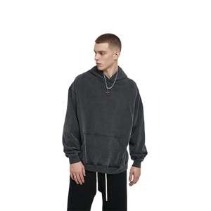 เสื้อฮู้ดผู้ชายสไตล์วินเทจขนาดใหญ่450แกรม400สั่งพิมพ์ลายได้ตามต้องการ - Product Image 3