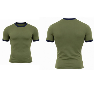 T-shirt de compression pour homme, séchage rapide, athlétique, pour la gym et l'entraînement, haut de sport flexible, fournisseur en gros personnalisé, vêtements OEM - Product Image 6