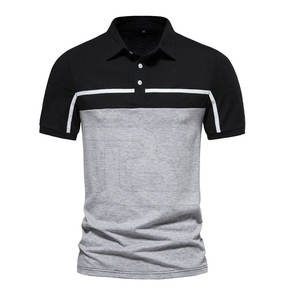 Camisa casual de hombre de buena calidad, nuevo diseño, corte regular, antiarrugas y transpirable, mezcla de poliéster/algodón, camisetas polo de punto para hombre - Product Image 1