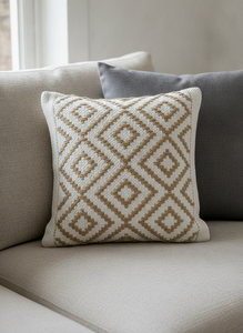 Housse de coussin en jute et coton tissée à la main, design personnalisé, vente en gros pour hôtel, salon, décoration intérieure - Product Image 2