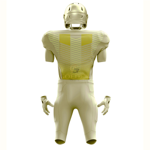 Maillot de football américain personnalisé réfléchissant de haute qualité, respirant, à manches courtes, imprimé numériquement, en polyester, uniforme - Product Image 2