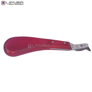 Couteau à sabots LIPUMA EDGELINE OTTAVIA Loop Hoof 21,5 cm, lame en acier inoxydable J-2, manche en bois, professionnel, pour sabots de cheval de qualité supérieure - Product Image 3
