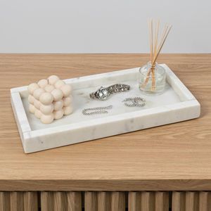 Plateau carré en marbre artisanal au design minimaliste pour la mise en scène de la table basse et l'accentuation de la décoration intérieure - Product Image 6