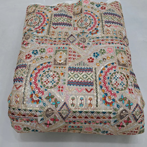 Tela de encaje de georgette bordada con diseño de código, ecológica y transpirable, para vestidos de novia, venta al por mayor para boutiques, exportación textil. - Product Image 3