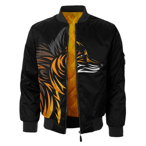 Chaqueta de Cuero para Hombre de Alta Calidad, Estilo Bomber, con Cuello Alto Repujado, Cierre de Cremallera, Color Sólido, Estilo Vintage - Product Image 6