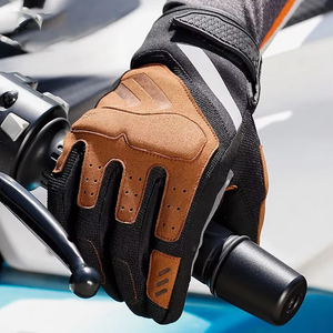 Guantes de Ciclismo de Dedo Completo, Transpirables, Ligeros, Antideslizantes, con Cierre de Tirón, Recubiertos de Poliuretano, para MTB, Carretera, Deportes al Aire Libre, Carreras, con Estampado - Product Image 6