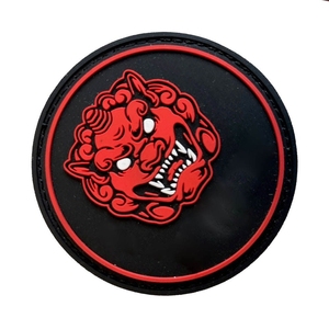 Oem PVC patches custom logo 3D rubber waterproof durable patches for clothing <b>hats</b> <b>bags</b> with velcro backing - Product Image 5