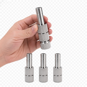 Buse en acier inoxydable, matériau 304, embout de pulvérisation atomisant réglable en deux sections pour le nettoyage des pièces d'équipement - Product Image 3