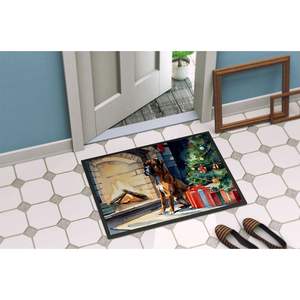 <b>Boxer</b> Cozy <b>Christmas</b> Doormat Non-Slip Washable Low Pile 24H X 36W Indoor and Outdoor Entryway Rug for Front Door - Product Image 4