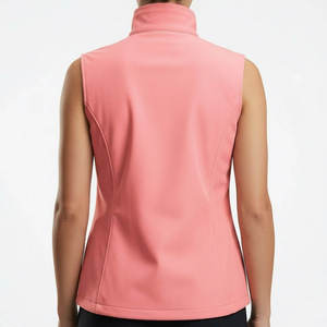 Chaleco Softshell Personalizado para Mujer, Sin Mangas, Impermeable, Cortavientos, Chaqueta para Exteriores con Logotipo, Fabricante OEM - Product Image 2