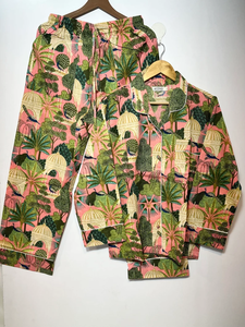 Conjunto de Pijama Coordinado con Estampado Animal para Mujer de Naaz Textile, Pijamas de Verano Informales, Suaves y Transpirables de Algodón - Product Image 2