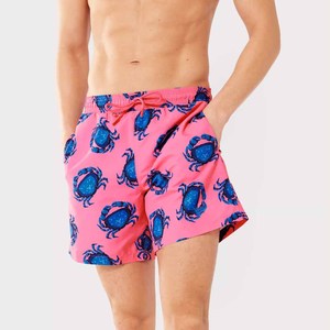 Shorts de bain décontractés en polyester pour hommes, style urbain, collection été 2026, vente en gros, shorts de plage imperméables pour hommes - Product Image 5