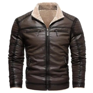 Wholesale Men <b>Genuine</b> <b>Leather</b> <b>Jacket</b> Premium Sheep Skin Custom Design OEM Logo High Quality Winter Fashion Durable <b>Jacket</b> - Product Image 3