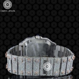 Reloj de Lujo para Mujer Charm_Jewels, Caja de Acero Inoxidable de 40 mm, Esfera Analógica de Cristal, Botón de Presión, Cierre Oculto, Movimiento Mecánico Automático - Product Image 4