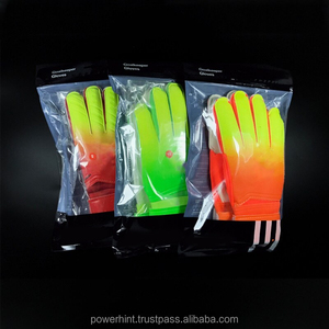 Gants de gardien de but professionnels pour le football, vert et bleu, unisexe, logo personnalisé OEM, protection des doigts, couleur, MOQ - Product Image 5