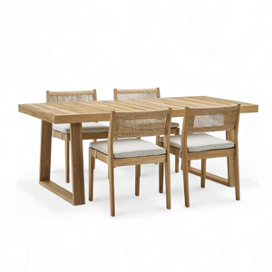 Home Restaurant Furniture <b>Garden</b> Sets <b>Table</b> and Chairs Sets Made From Natural Teak Wood Best Quality - Product Image 1
