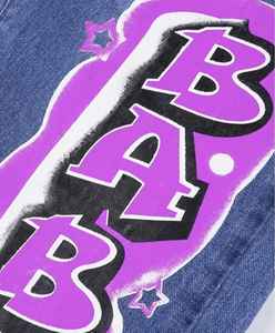 Jeans de Mezclilla Estampados de Cintura Alta para Mujer, Casuales, Elásticos, Transpirables, Ecológicos, Ajustados, de Longitud Completa - Product Image 4