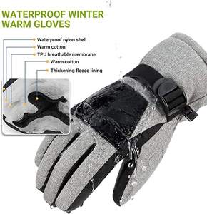 Guantes de Esquí Duraderos de Nuevo Diseño, Colores Personalizados, Logotipo, Protección Completa para los Dedos, Impermeables/Aprueba del Viento, para Snowboard Extremo - Product Image 3
