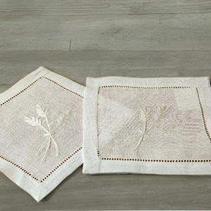 Serviette de cocktail en lin Pure Harvest |   Serviette de table réutilisable en lin 100% naturel de qualité supérieure, écologique, design minimaliste - Product Image 4