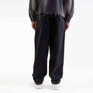 Pantalones Vaqueros Anchos de Mezclilla para Hombre, Estilo Vintage, Holgados, con Bolsillos, Elásticos, de Cintura Media, para Skate, Personalizados OEM - Product Image 5