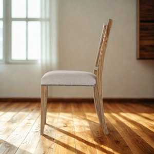 Chaise de salle à manger moderne du milieu du siècle, en tissu rembourré, pour usage domestique - Product Image 6