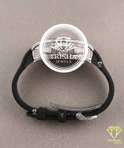 Reloj de lujo de acero inoxidable con incrustaciones de diamantes VVS Moissanite, reloj mecánico automático para hombre - Product Image 4