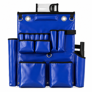Tablier d'outillage de charpentier en vinyle, tablier de travail du bois avec poches pour outils, tablier d'atelier professionnel, tablier de charpentier durable - Product Image 1