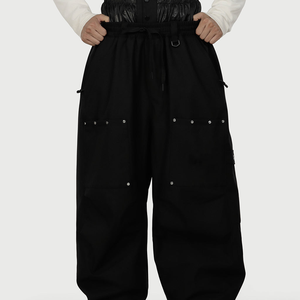 Custom Logo Cargo Baggy Snow <b>Ski</b> Pants Oversized Waterproof Windproof Plus Size Loose Fit High Quality Snowboard Wear For Men - Product Image 1