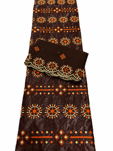 Tela de Encaje Africano Premium con Bordado Floral, Textil de Voile Suizo para Vestidos de Fiesta y Bodas - Product Image 5