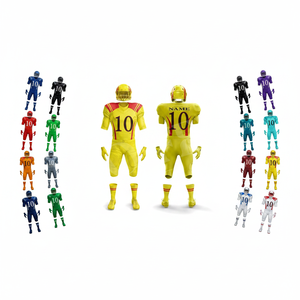 Ensemble de maillots et pantalons de football américain Pro Felt personnalisés, vêtements de sport OEM personnalisés par sublimation, kits d'équipement d'entraînement et de match pour équipes - Product Image 1