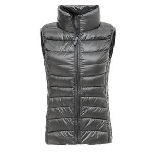 Latest Design Stylish Women's Breathable <b>Canvas</b> Puffer Vest With Customizable Color And Logo Winter Knit Vest Wholesale Price - Product Image 5