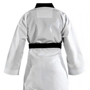 Custom MANGOES FASHIONS Unisex Adult Professional Grade Lightweight Breathable 160g Polyester/Cotton Fabric Taekwondo Uniform - Product Image 4