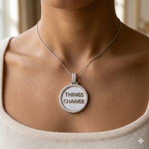 SHRAMAN DIAMOND Custom 925 Silver Iced Bling Letter Necklace Lab Grown Diamond Circle Disc Hip Hop Rapper Prom Parties Pendant - Product Image 2