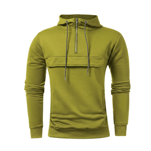 Sweat-shirt à capuche unisexe en polyester noir personnalisé, à double fermeture éclair, tricoté, décontracté, doux, pour l'hiver, impression numérique - Product Image 2
