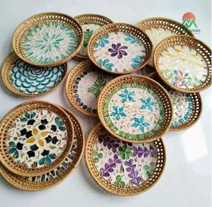 New Arrival Creative Vintage Designs Stackable <b>Light</b> Luxury Fruit Plate Living Room Decorative Hollow Color Shell Snack Tray - Product Image 4