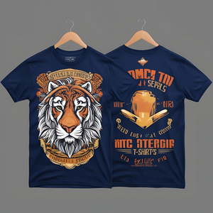 T-shirt imprimé en jersey 220 GSM pour homme – Personnalisé, épais, décontracté, avec motif graphique - Product Image 3