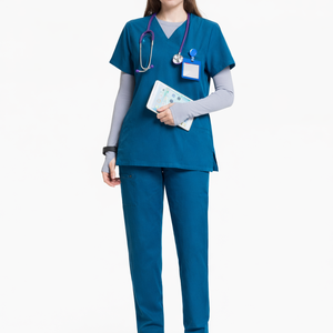 Uniformes de Enfermera para Hospital, Conjunto de Ropa de Trabajo para Laboratorio Médico, Profesional, Cómodo, Duradero, Tejido de Spandex/Poliéster - Product Image 3