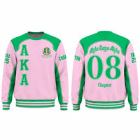 Sweat-shirt unisexe à col rond surdimensionné en molleton écologique avec impression brodée, vêtement décontracté d'hiver en polyester/coton