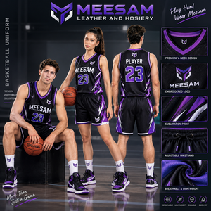 Ensemble de maillots de basket-ball unisexe sans manches, col en V, imprimé par sublimation, respirant, séchage rapide, toutes saisons, vêtements de sport pour adultes - Product Image 1