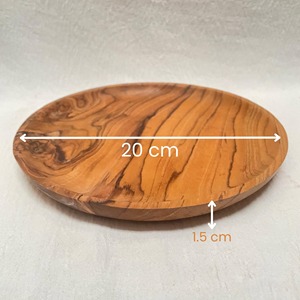 Assiette en bois de qualité supérieure, idéale pour un usage quotidien à la maison, pour servir le déjeuner et le dîner, vaisselle élégante, accessoire de table indispensable et stylé. - Product Image 6