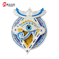 Aimants de réfrigérateur multi-pièces personnalisés 3D superposés, aimants de réfrigérateur, souvenirs de voyage, cadeaux décoratifs, fournisseur en gros