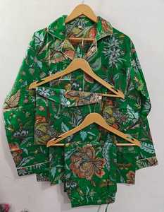 Vestidos y faldas de tela transpirable, ropa de dormir, mayorista, algodón indio tejido, sarga ligera, estampado animal, ecológico - Product Image 3