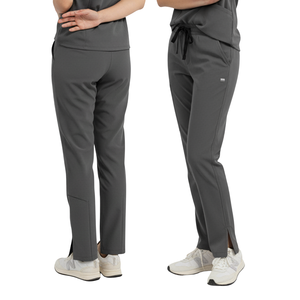 Unisex Professional Hospital Scrub Set V-Neck <b>Top</b> Cargo Jogger Pants Secure Storage Pockets Woven Fabric - Product Image 1