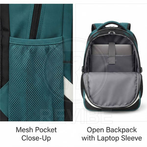 Classic Student School <b>Backpack</b> Reinforced Handle Adjustable <b>Straps</b> Lightweight Eco-Friendly Nylon 30-40L Capacity Unisex Daily - Product Image 6