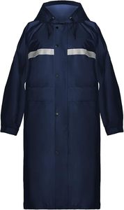 polyester coated Long Raincoat Yellow raincoat with reflector Cheap raincoat with hood Raincoat waterproof for biker - Product Image 3