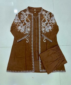 chiku embroidery cotton <b>top</b> Women casual ethnic wear Loose fit all seasons <b>top</b> India Pakistan style SHAGUN 86282 - Product Image 4