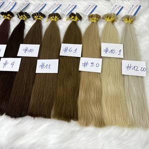 Vente en gros prix extensions de cheveux humains kératine pointe cheveux plat pointe saine cuticule cheveux en stock prêt à expédier - Product Image 5