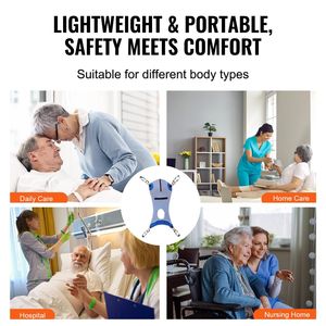 Élingue de levage pour patient de taille M avec ouverture de commode Élingues d'aide médicale - Product Image 6