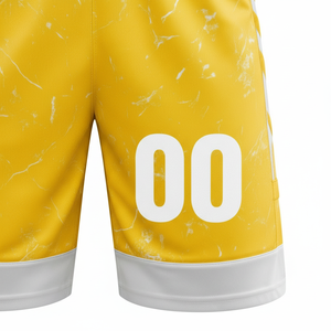 Ensemble de maillots de basket-ball personnalisés durables, tissu en maille respirant, séchage rapide, résistant à la transpiration, uniforme sportif par sublimation - Product Image 4