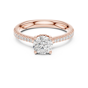 DELIGHT 10K Women's Fashion <b>Statement</b> <b>Ring</b> with CZ Diamond Elegant Diamond <b>Rings</b> - Product Image 2